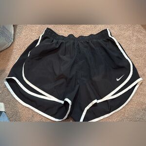 Nike Black Athletic Shorts with White Trim